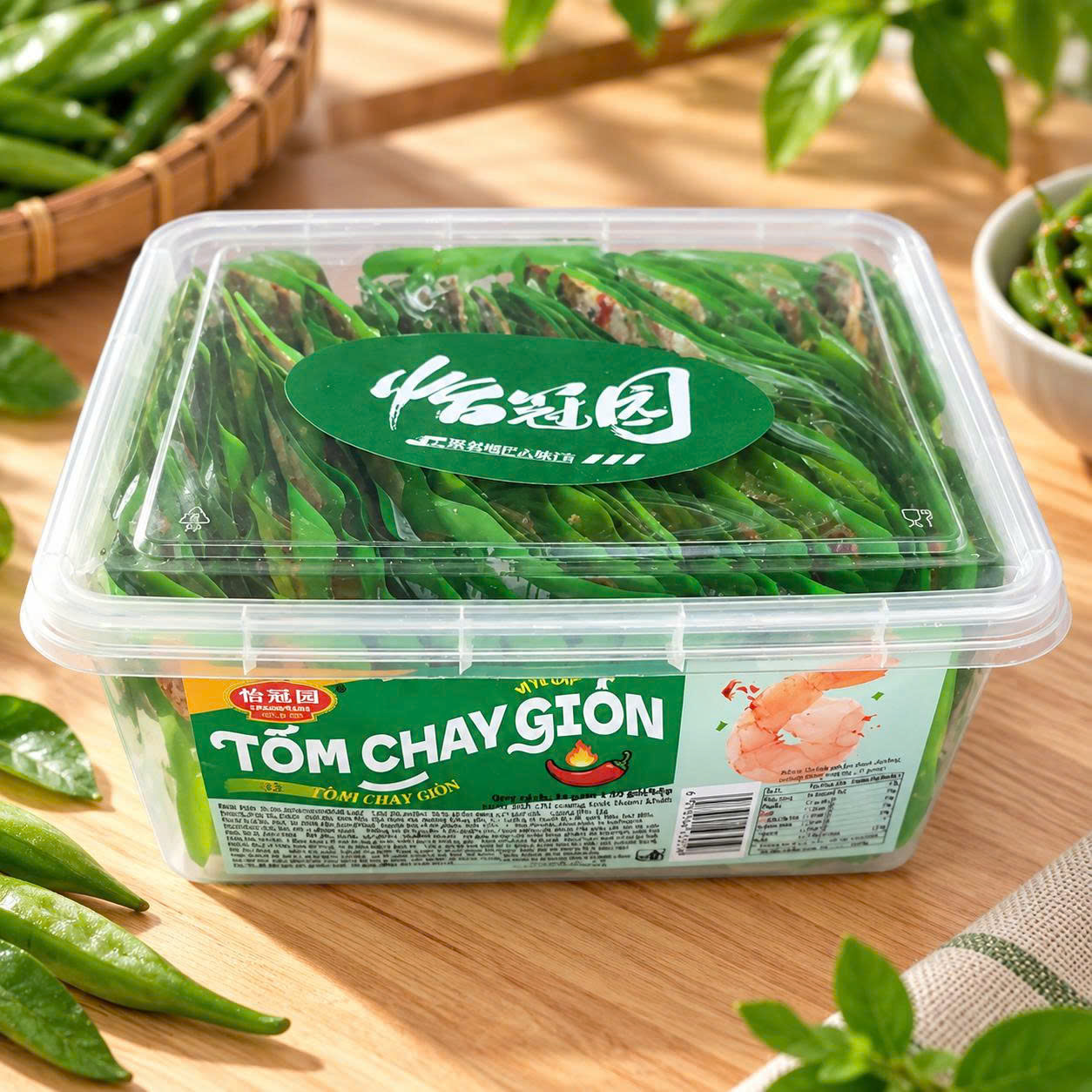 Tôm chay giòn hộp 50goi