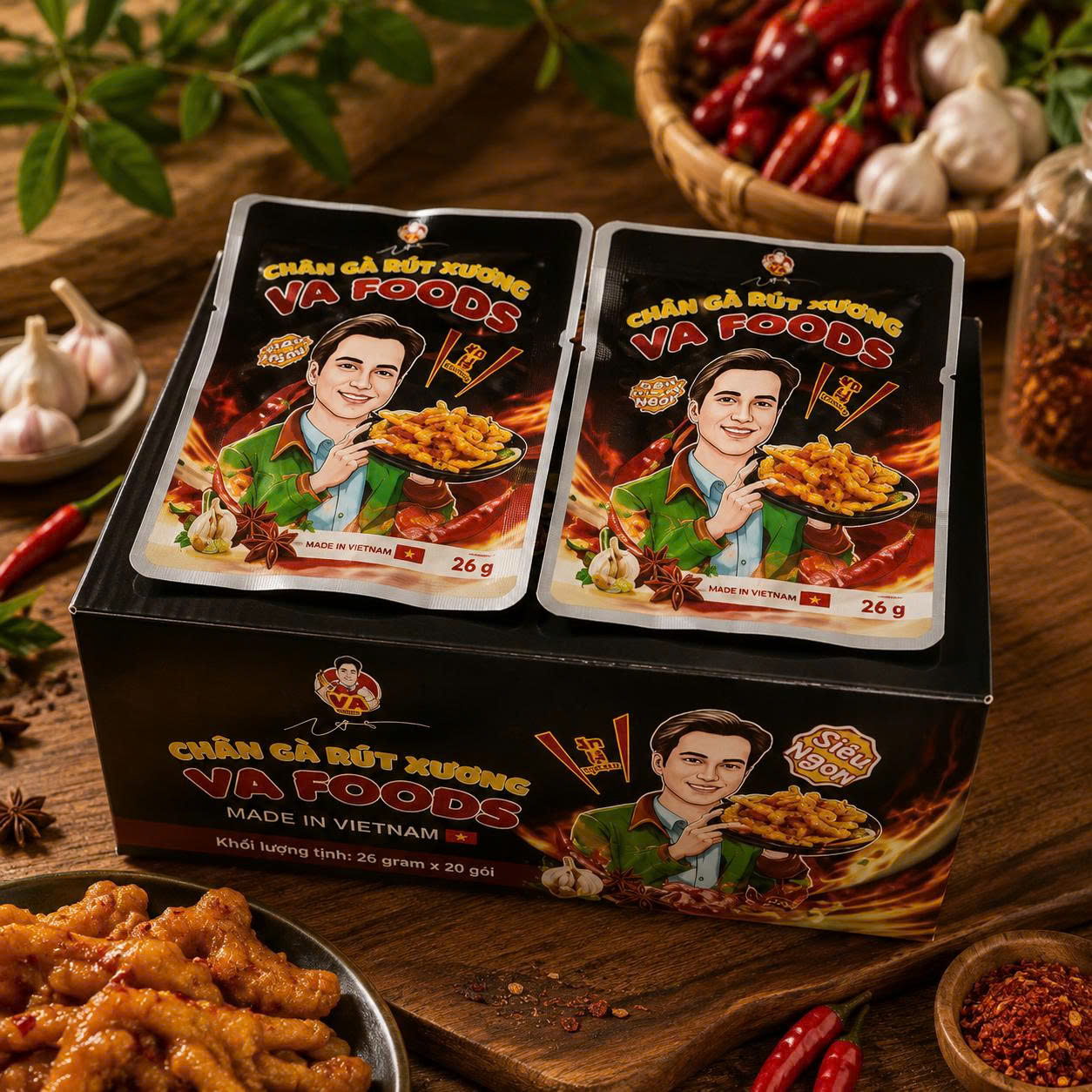 thùng chân gà việt anh
