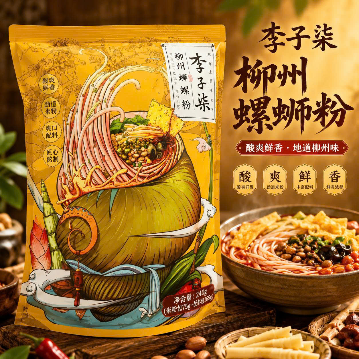 Bún ốc lý tử thất 240g