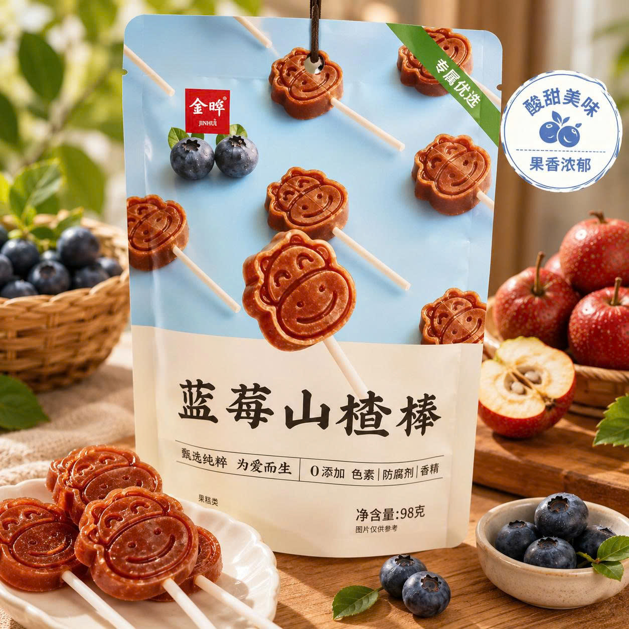 Kẹo mút bò sữa Hương việt quất sơn cha
