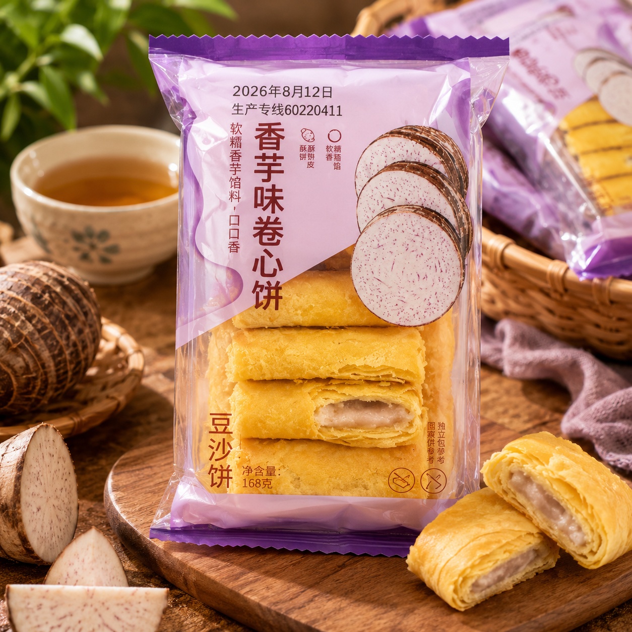 Bánh khoai môn ngàn lớp 1 lốc 20 gói