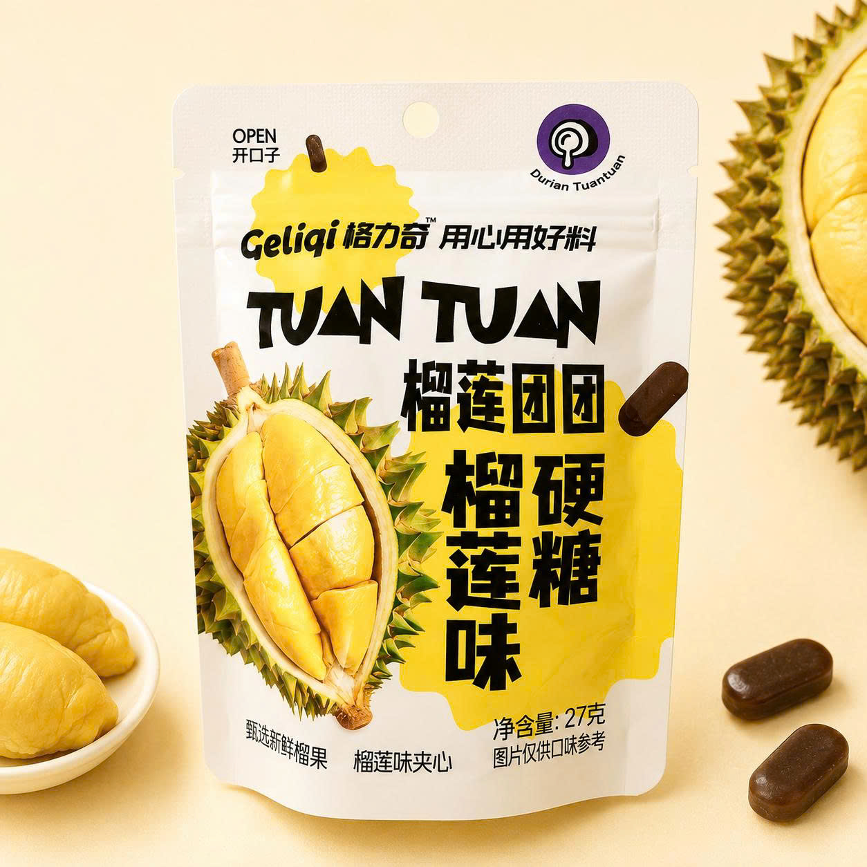 Kẹo ngậm sầu riêng