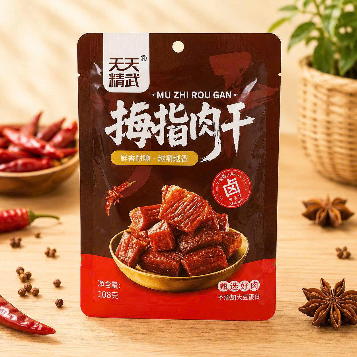 Khô bò vị cay ziyikou