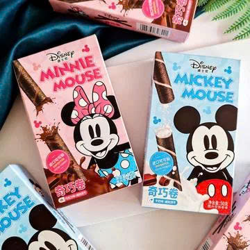 Bánh ốc quế mickey 50GR hồng