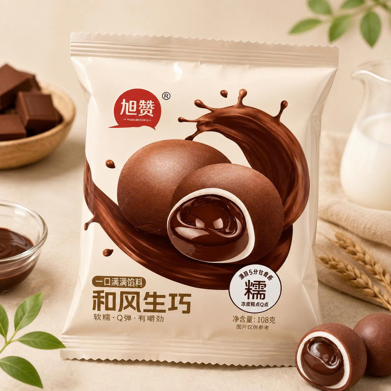 Mochi nhân chảy