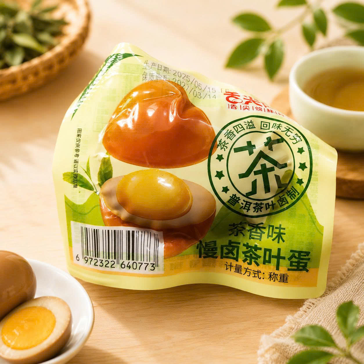 Trứng ăn liền vị trà xanh