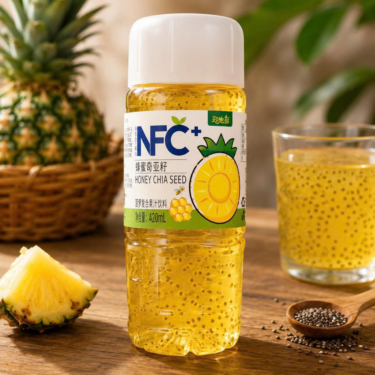 Nước ép trái cây hạt chia