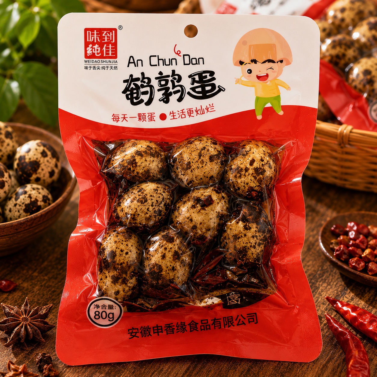 Trứng cút ngâm xì dầu