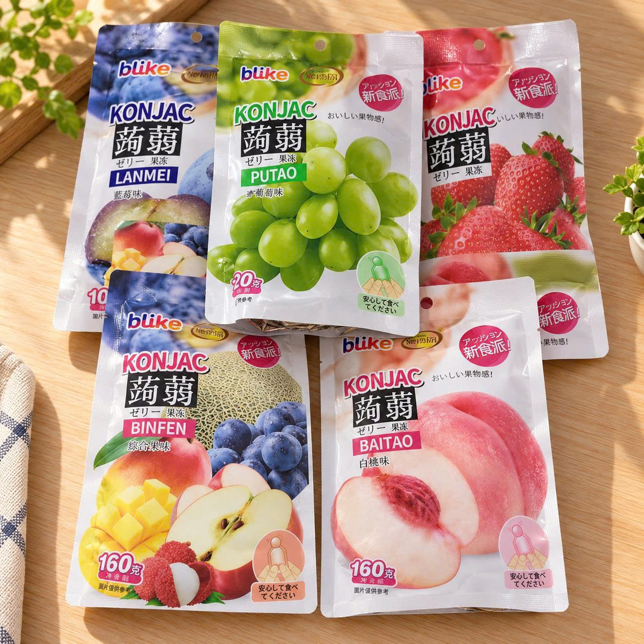 Thạch Konjac 160g nhiều vị