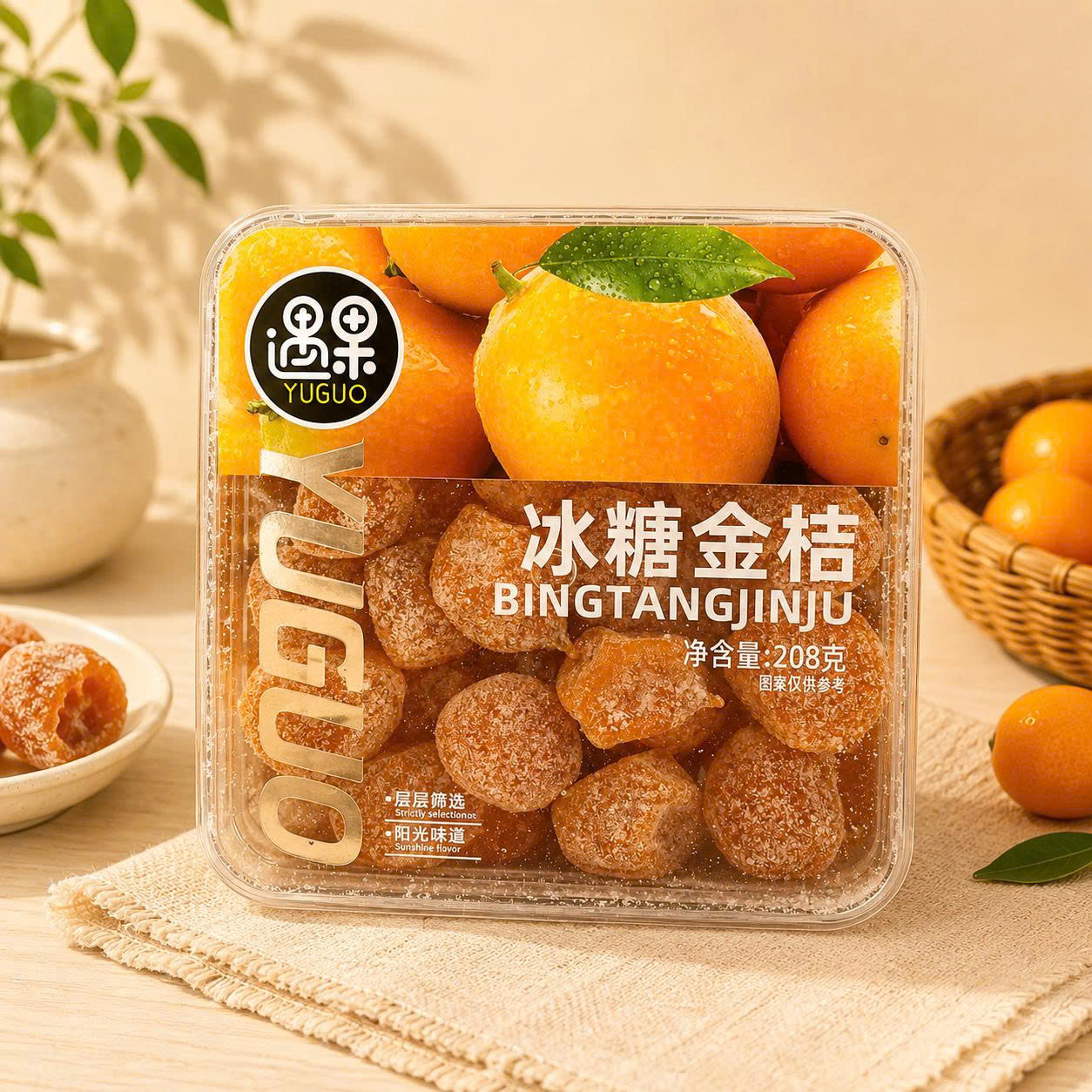 Yuguo Omai quýt hộp vuông 208g