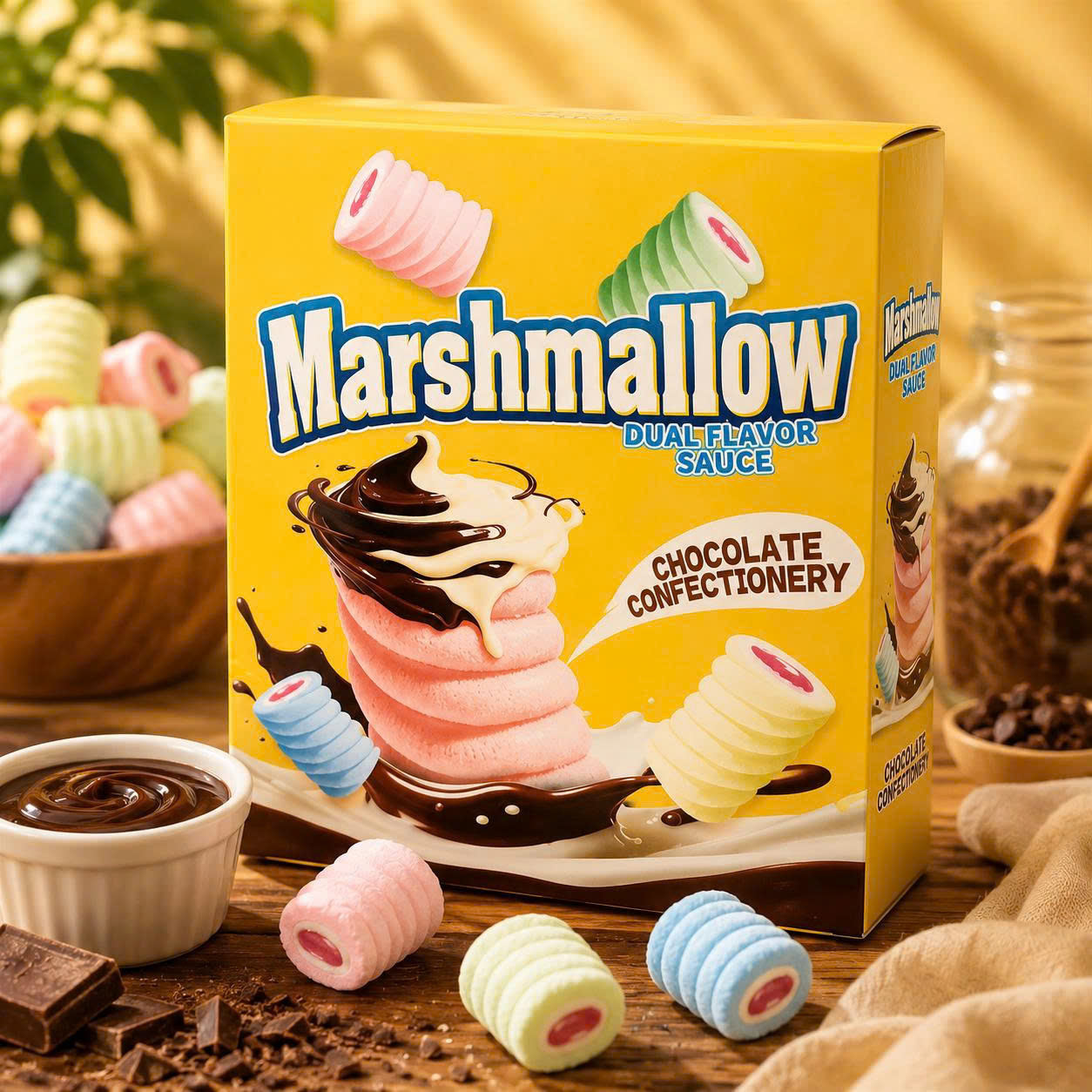 Hộp Chấm ly Double kẹo marshmal