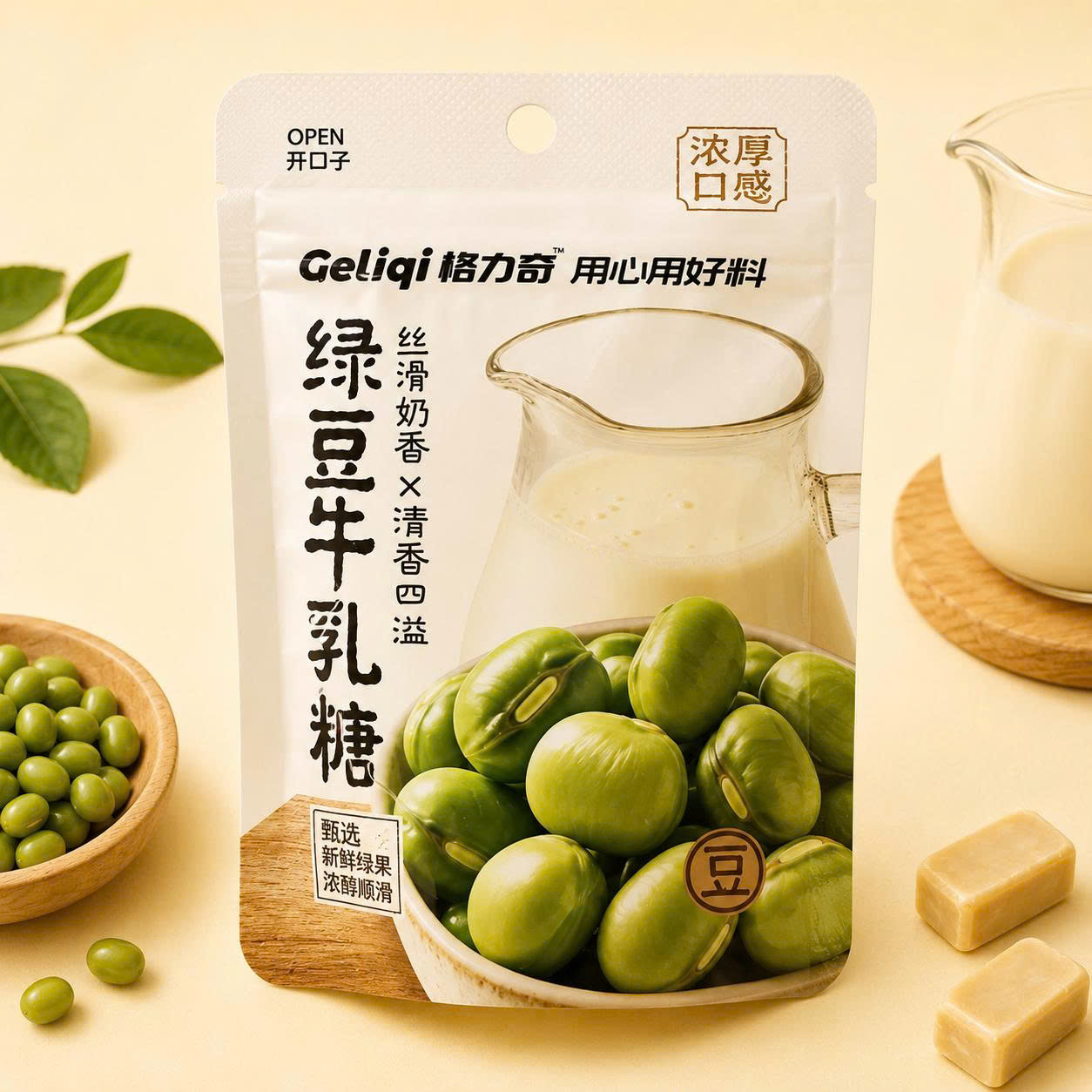 Kẹo ngậm vị đậu xanh