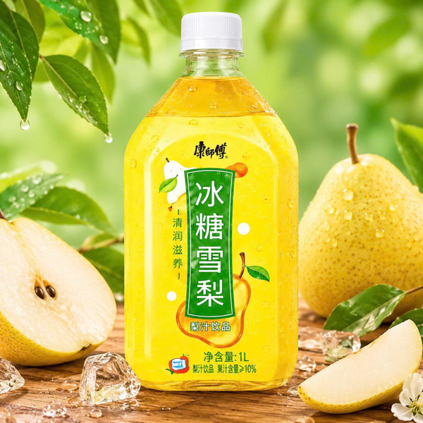 Nước ép lê, đào trà chai 1L thùng 12 chai