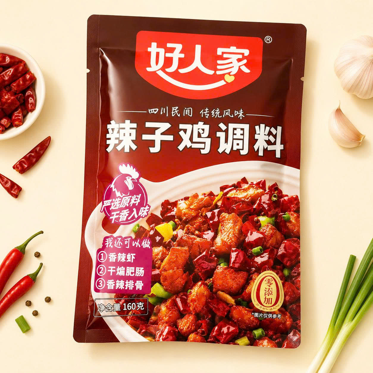 Gia vị xào, lẩu gà khô 160g