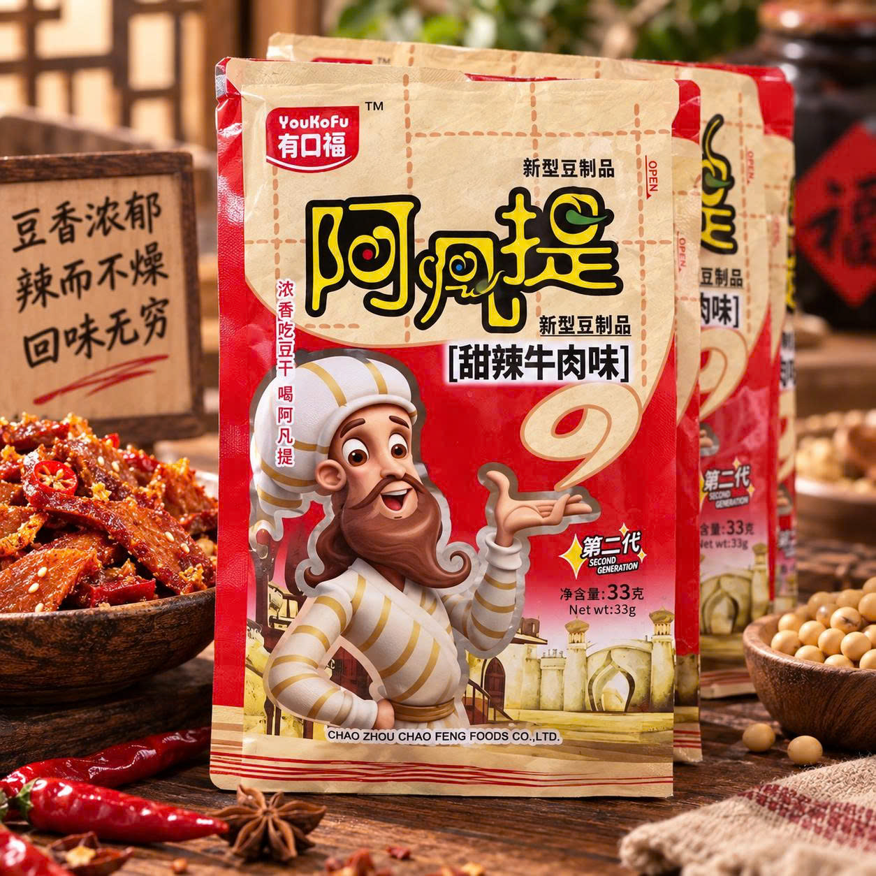 Thịt hổ chay Ấn độ (1 bịch 20 gói )