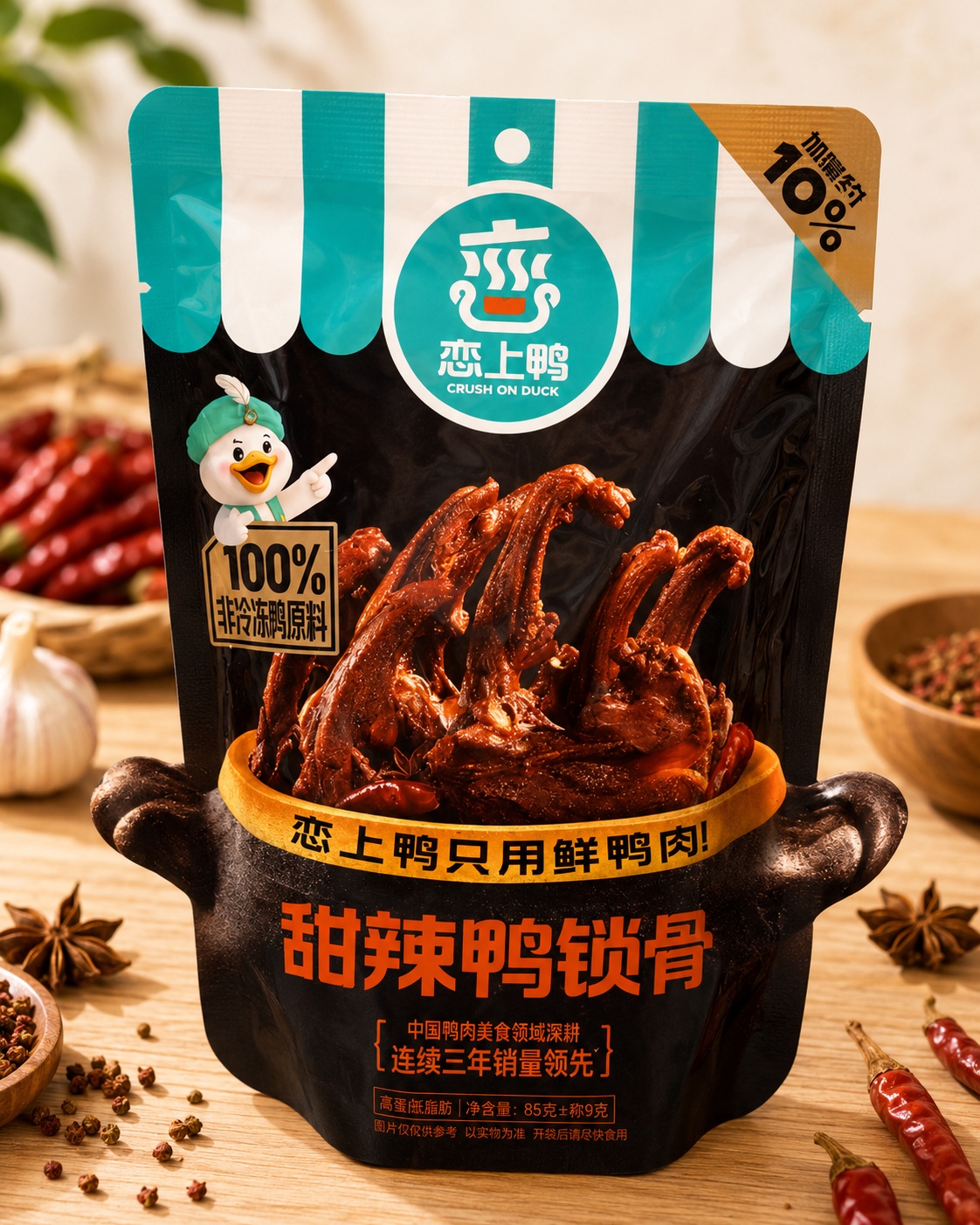 Lưỡi vịt crush on duck
