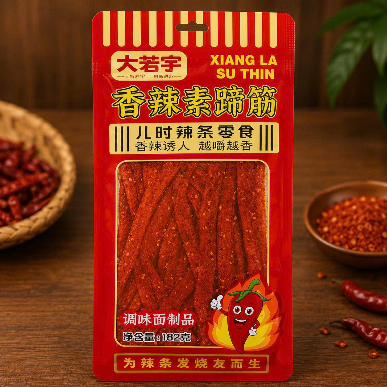Tăm cay khủng lồ ( đỏ) (gói)