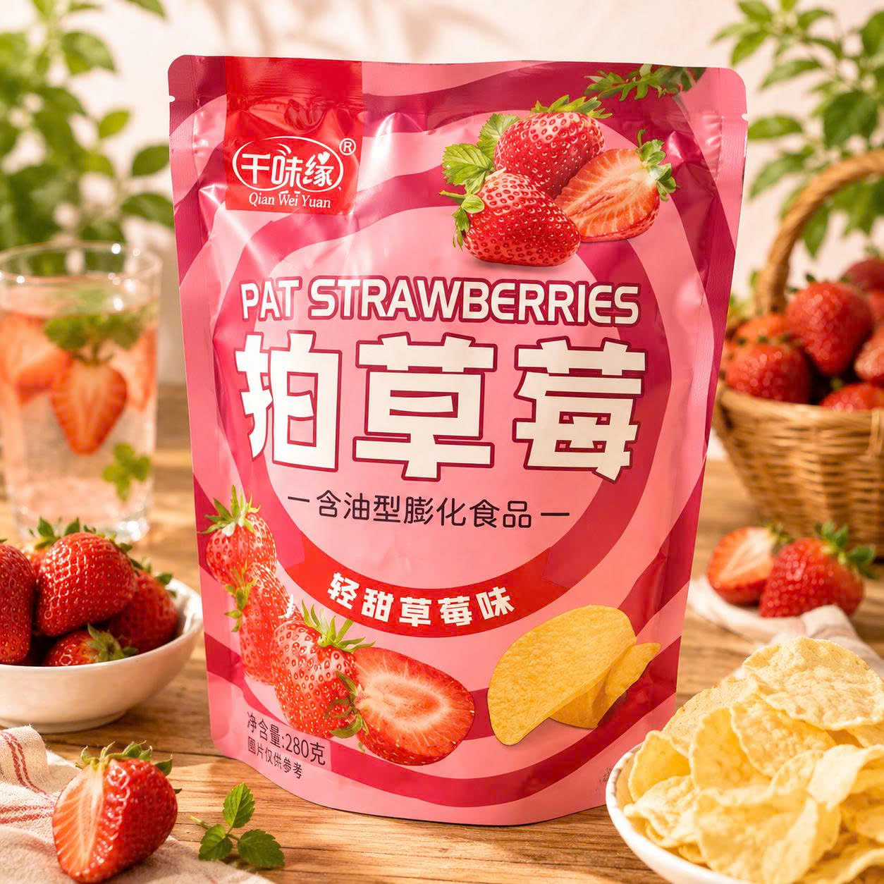 Bim bim khổng lồ vị dâu