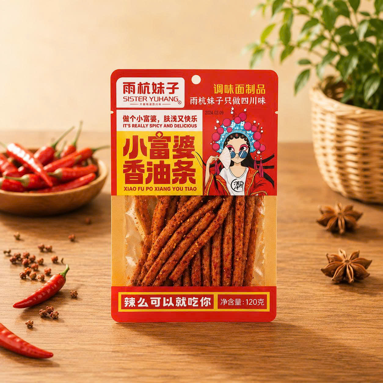 Tăm 120g đỏ