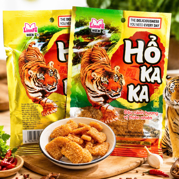 Hổ ka ka đậu nành vị thiên nhiên 18g lốc 20 gói (gói)