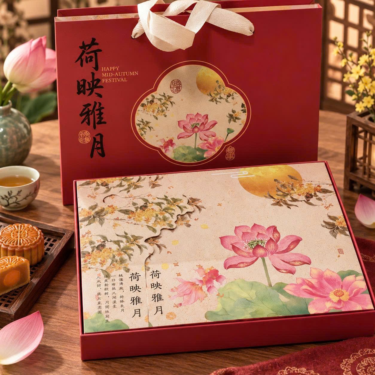 Bánh trung thu hình sen