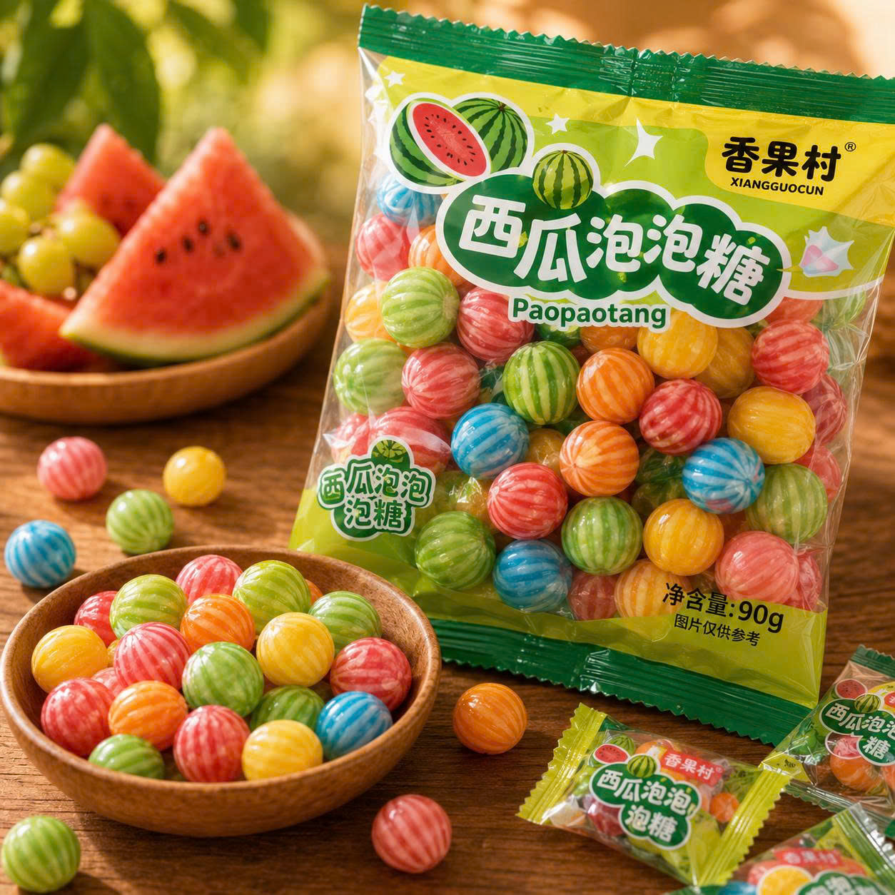 Kẹo ca su dưa hấu
