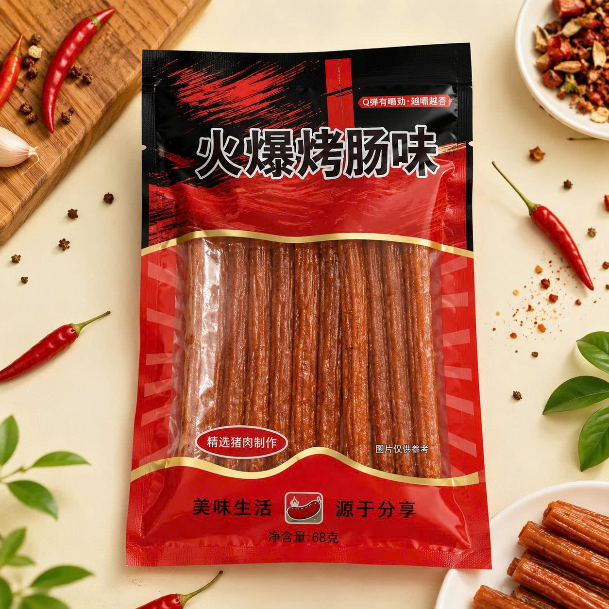 Tăm cay hương lạp xưởng