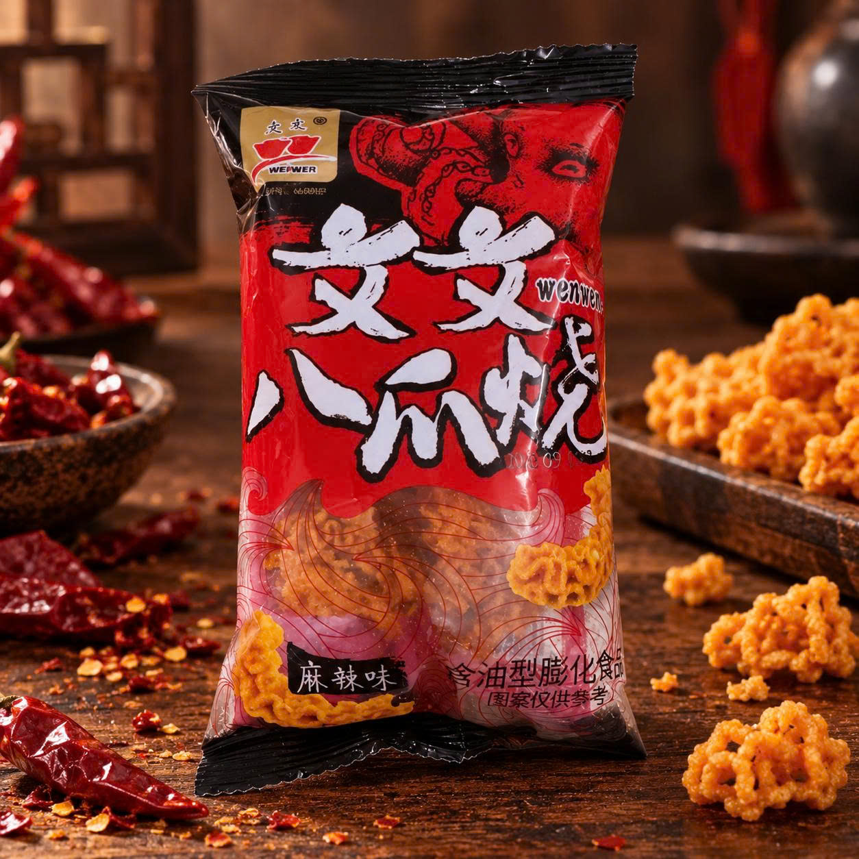 Bim Bim Bạch Tuộc Đỏ (1 bịch 20 gói )