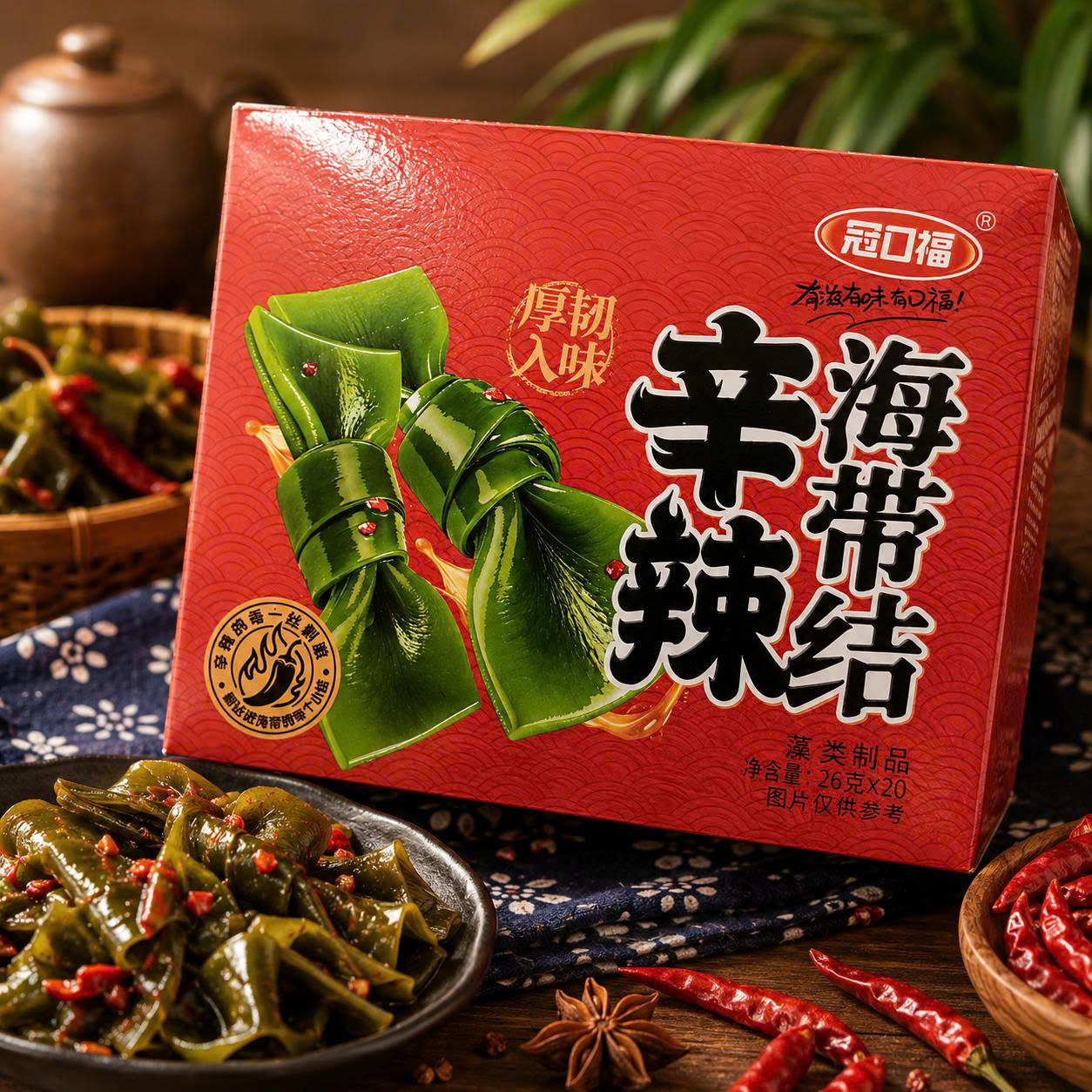 Hộp 20 gói Rong biển xoắn