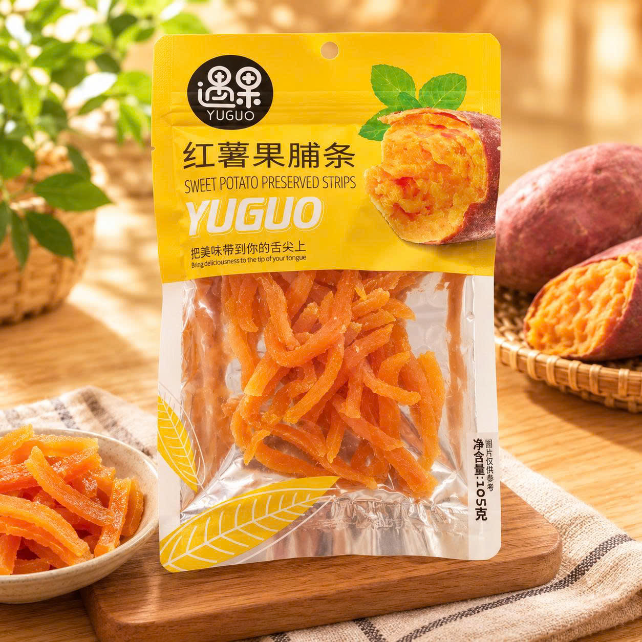 Yuguo khoai lang sợi sấy